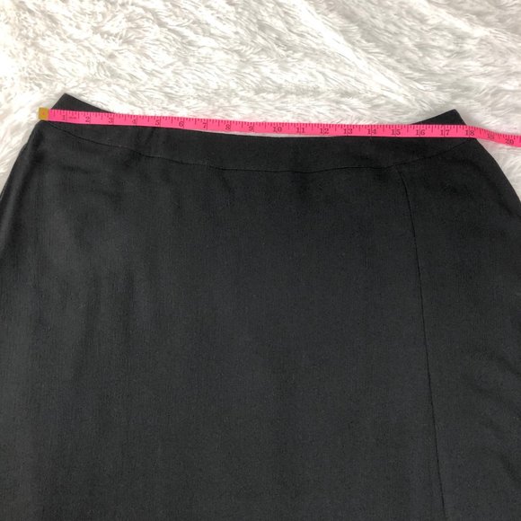 Black Side Split Maxi Length Skirt Plus Size 1X - Picture 6 of 8